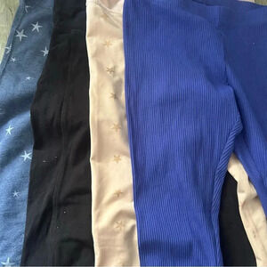 Lot Of 4 Girls Leggings 90 Degrees Crew Cuts Justice Size Large 10/12